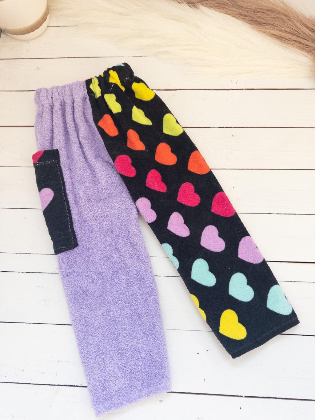 Neon Hearts Towel Pants