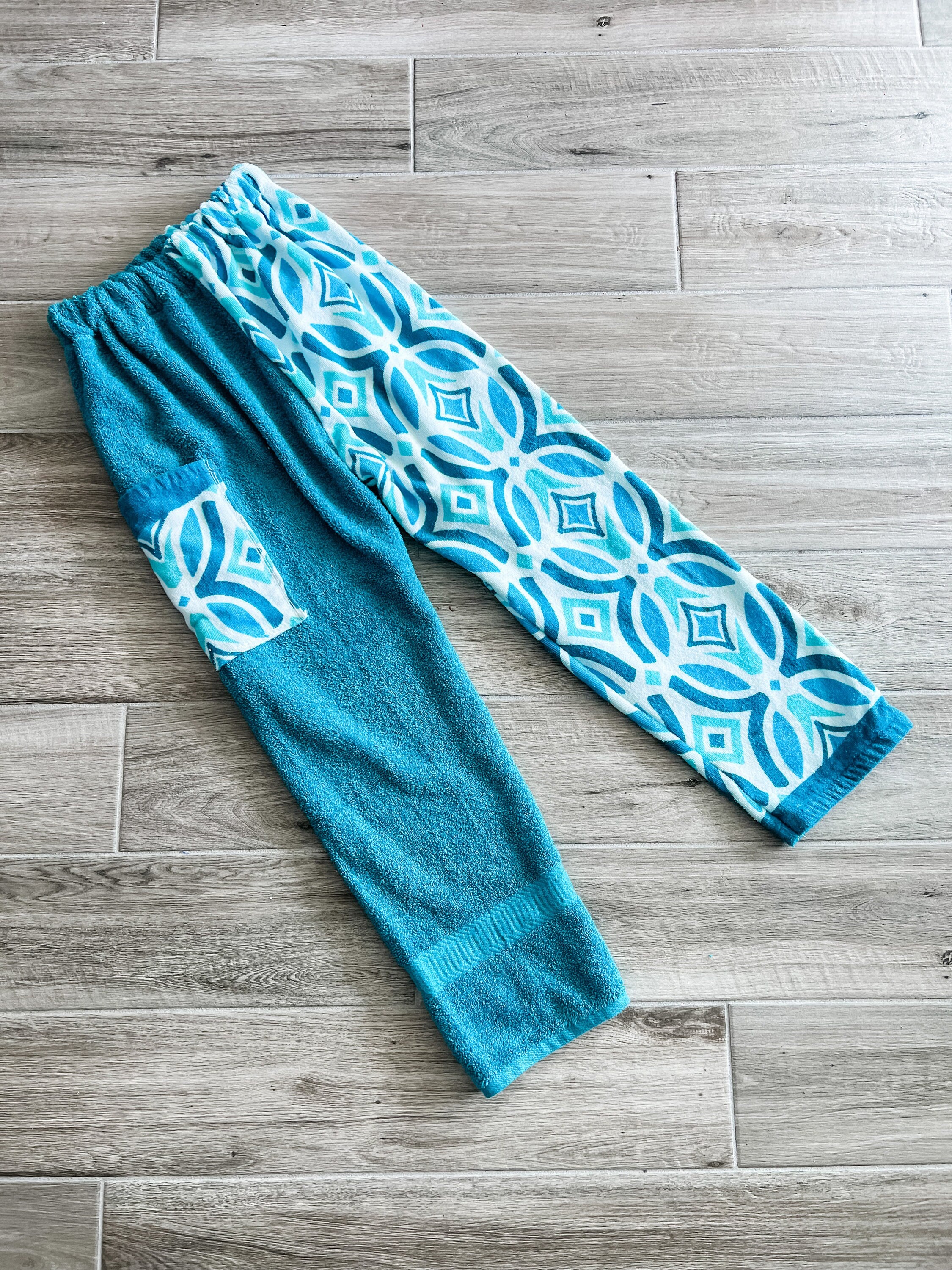 Turquoise Vintage Towel Pants