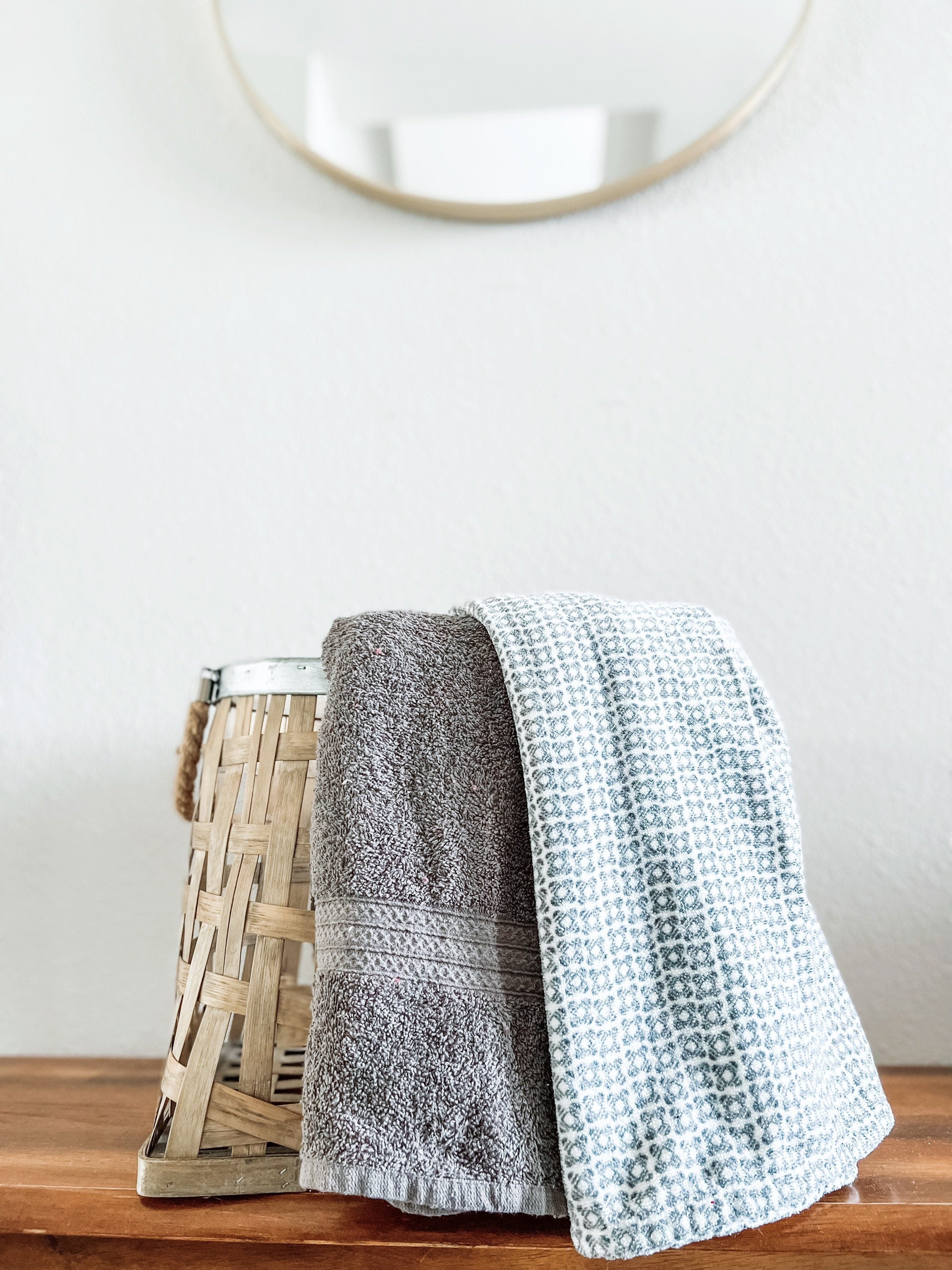 Grey Patterned Towel Pants