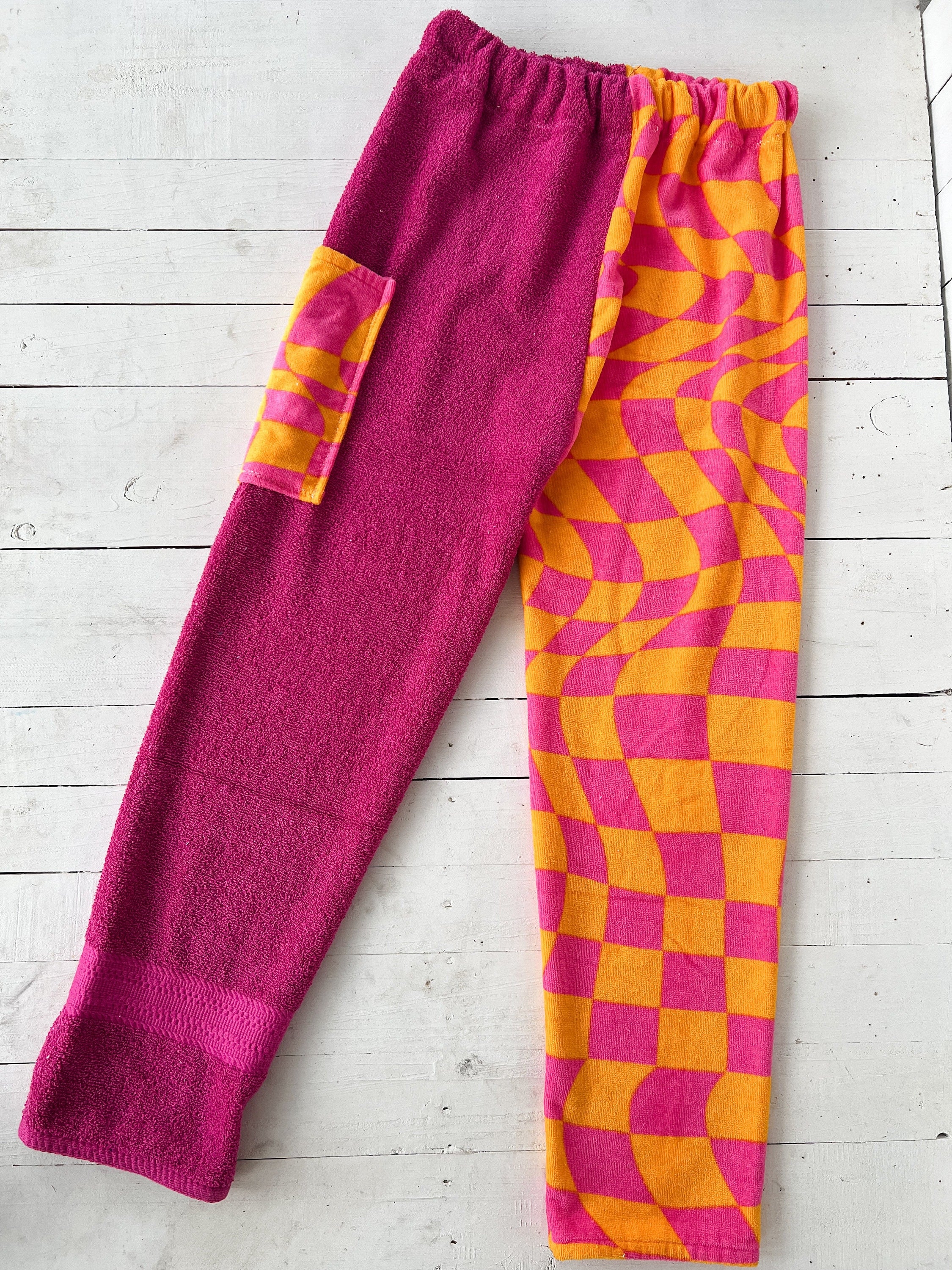 Groovy Checker Towel Pants
