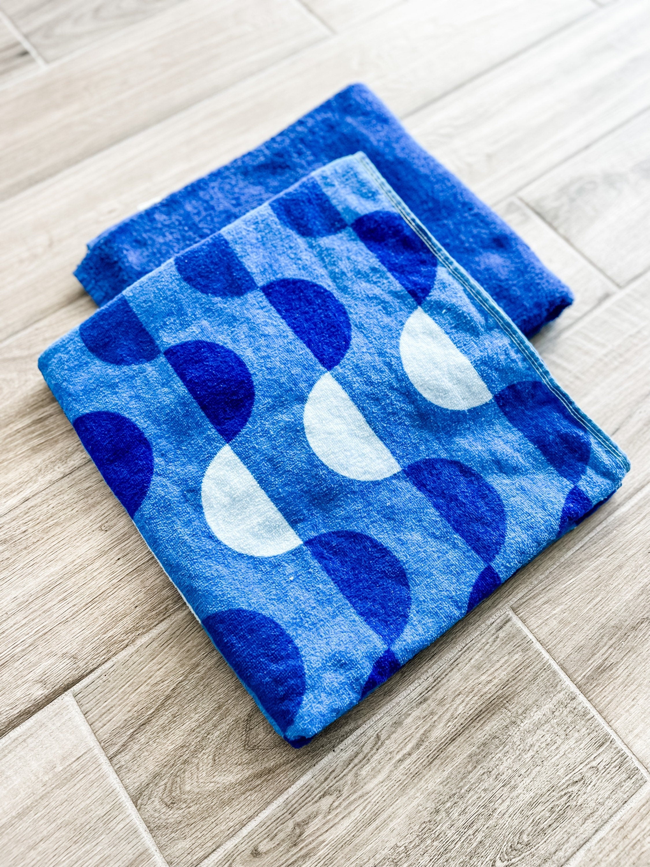 Blue Scallop Towel Pants