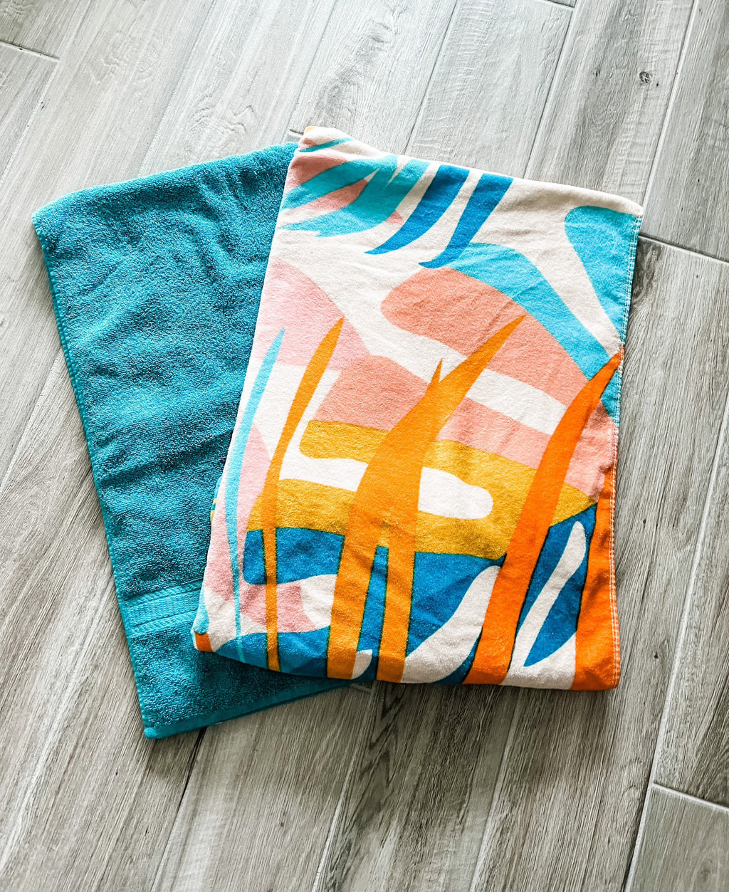 Color Monstera Leaves Towel Pants