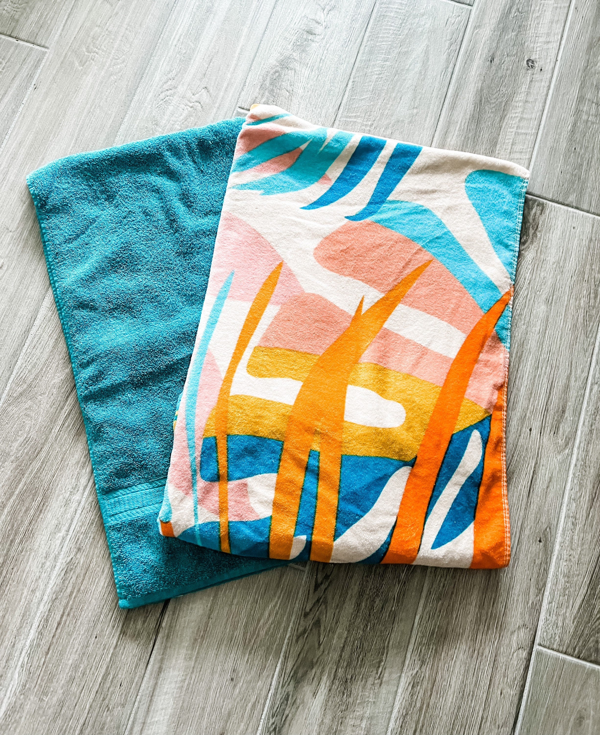Color Monstera Leaves Towel Pants