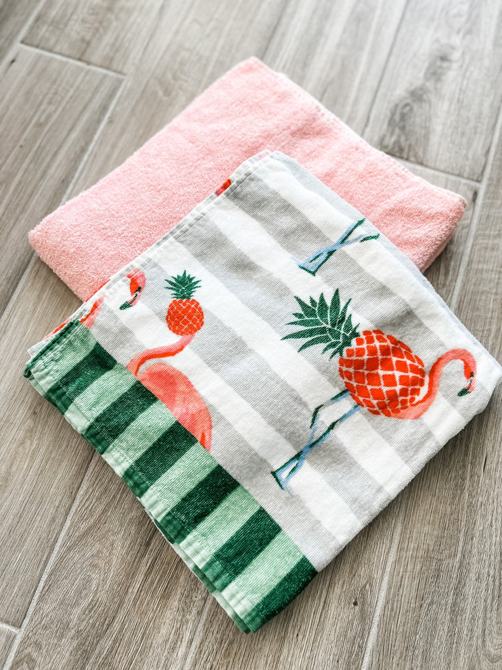 Pineapple Flamingo Towel Pants