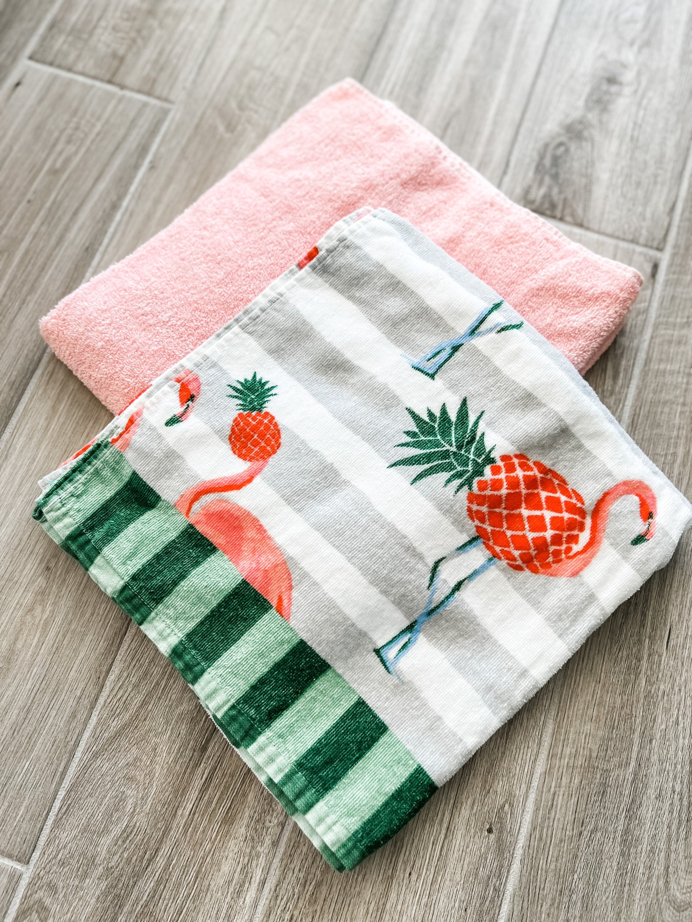 Pineapple Flamingo Towel Pants