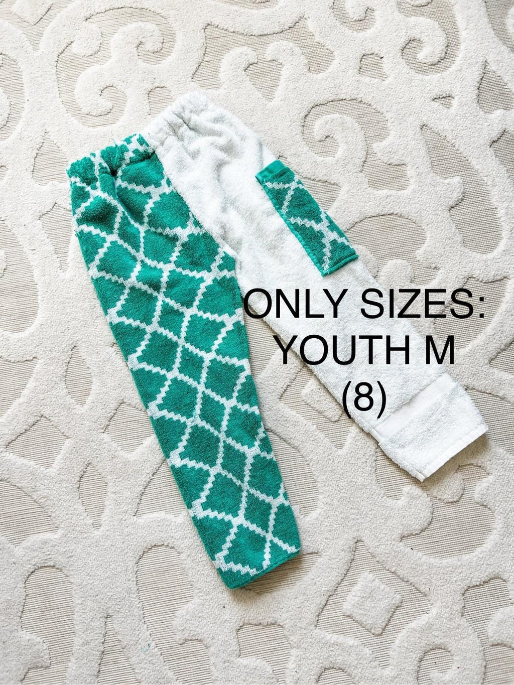Turquoise Diamonds Towel Pants