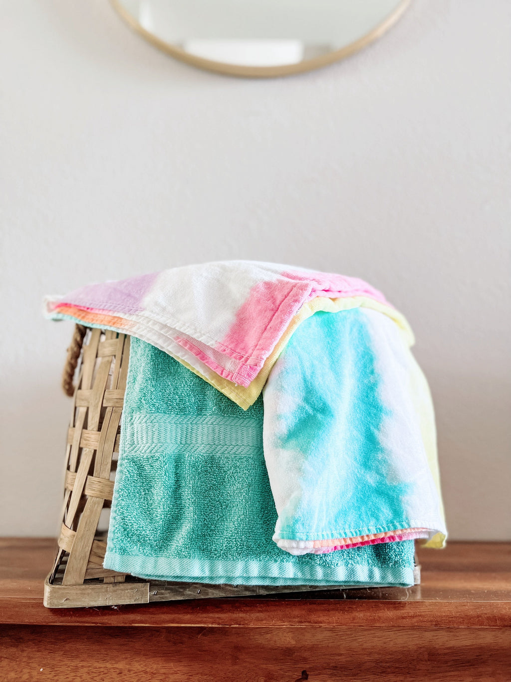 Colorful Ombré Stripes Towel Pants