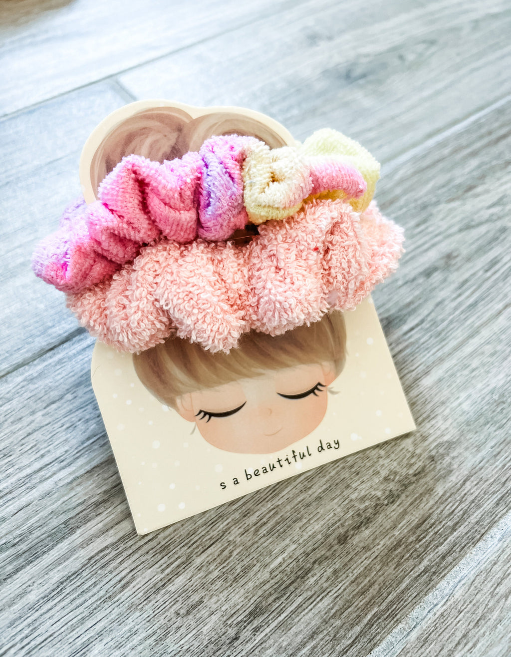 Watercolor 2PC Towel Scrunchie Pack