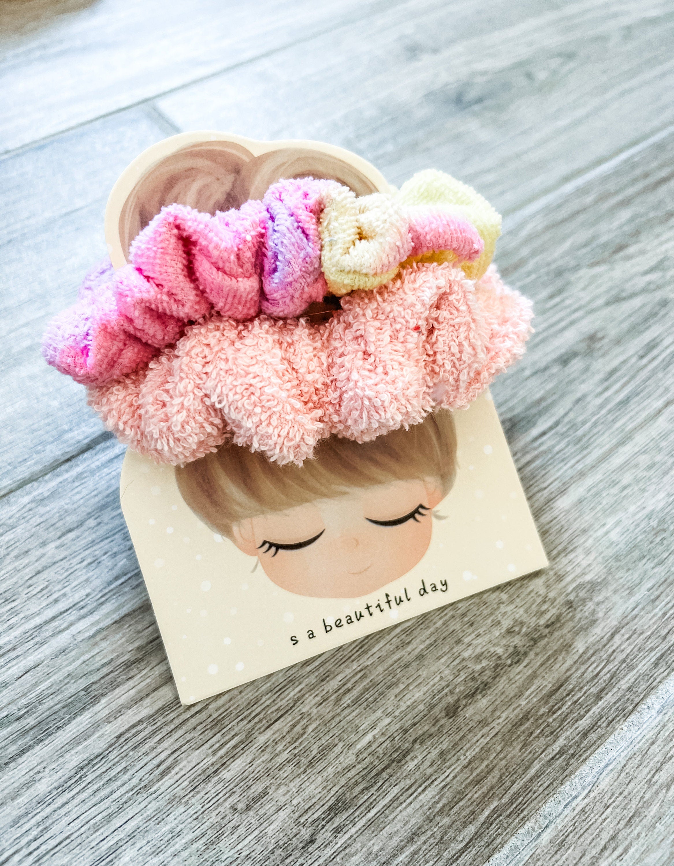 Watercolor 2PC Towel Scrunchie Pack