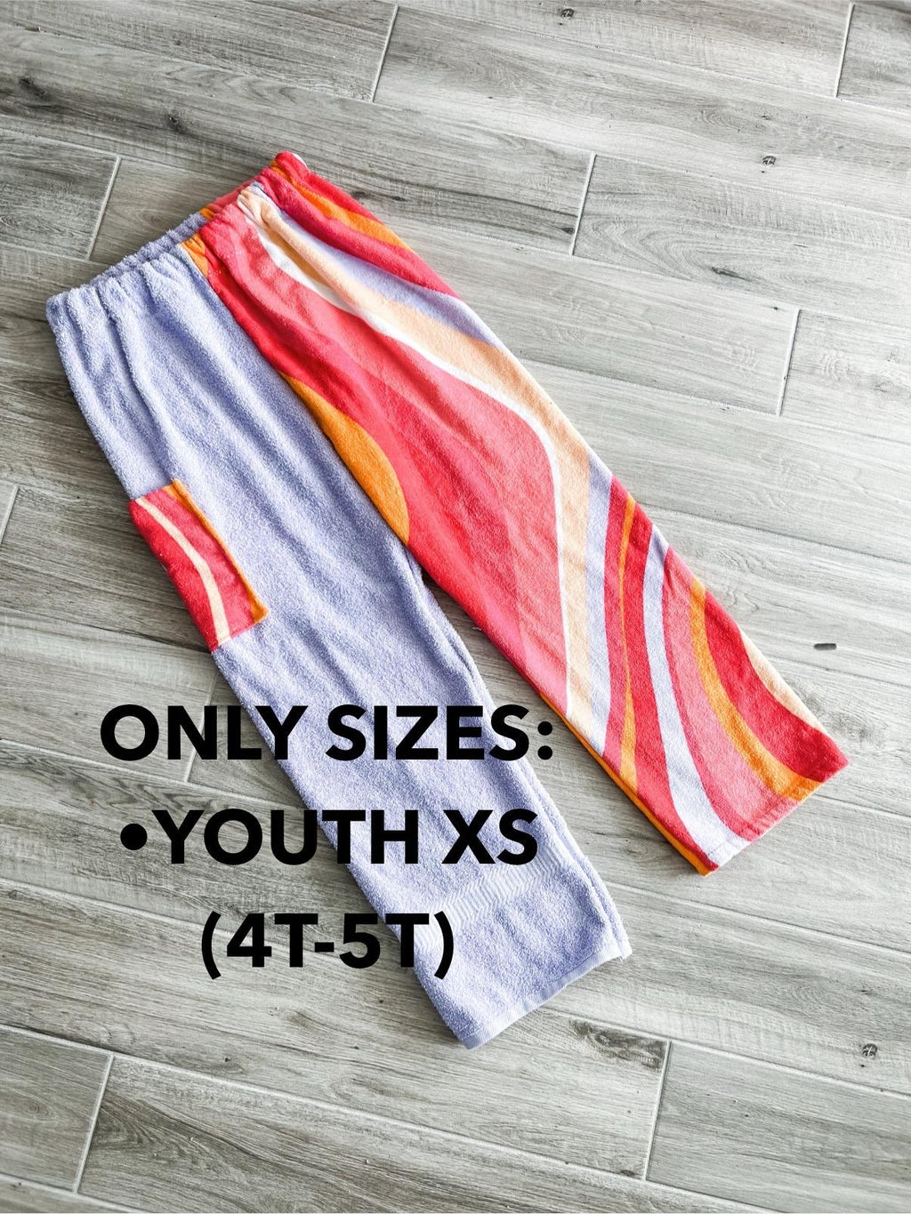 Wavy Shades of Pink Towel Pants