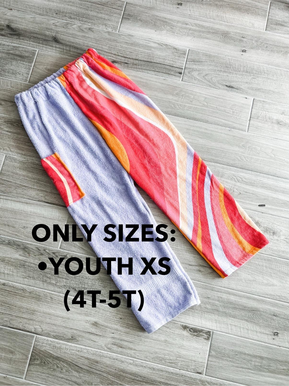 Wavy Shades of Pink Towel Pants