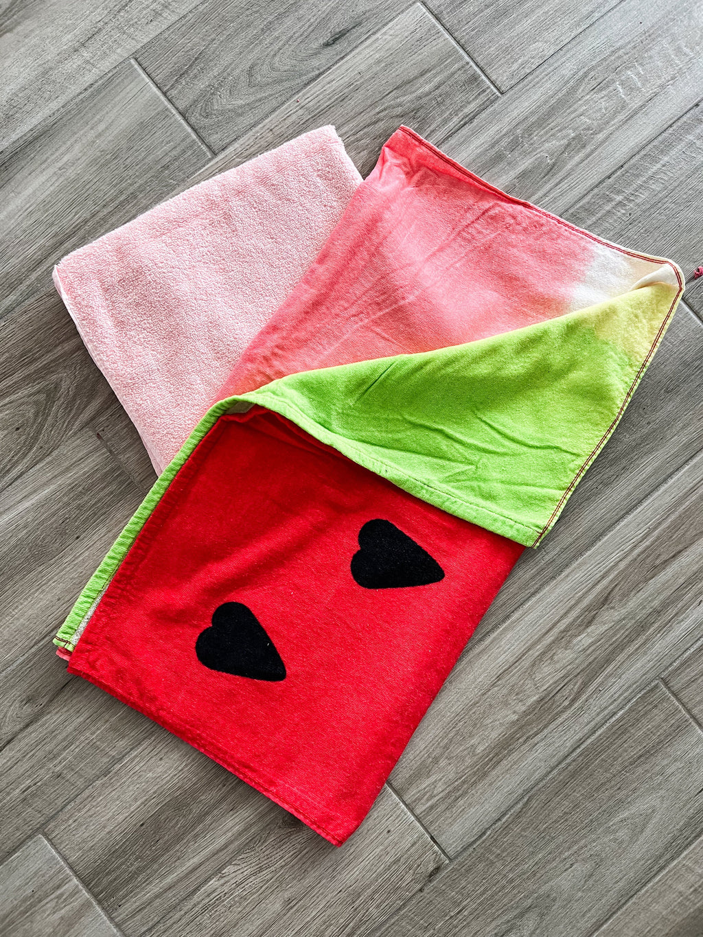 I Heart Watermelon Ombré Towel Pants