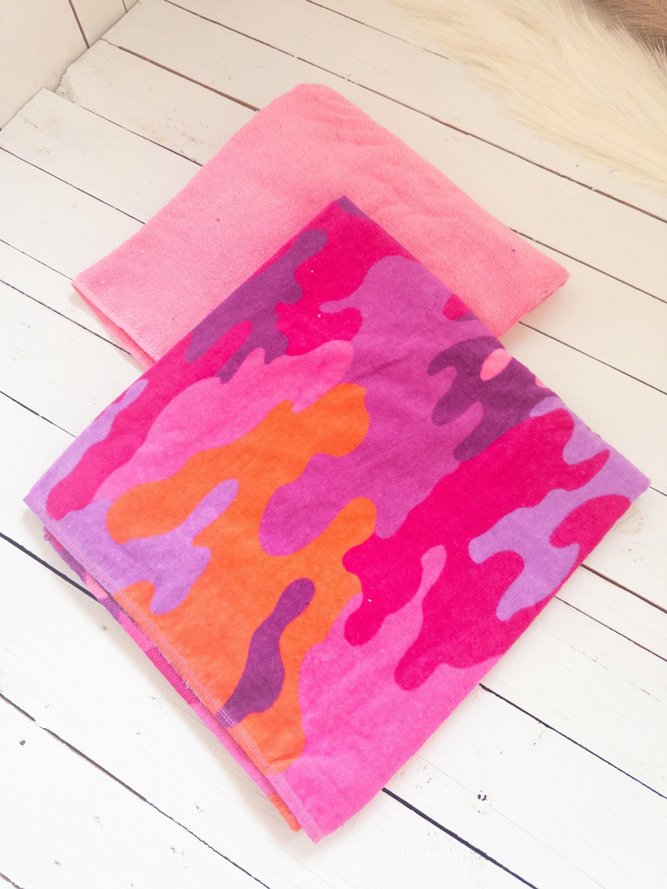 Pink Purple Camo Towel Pants
