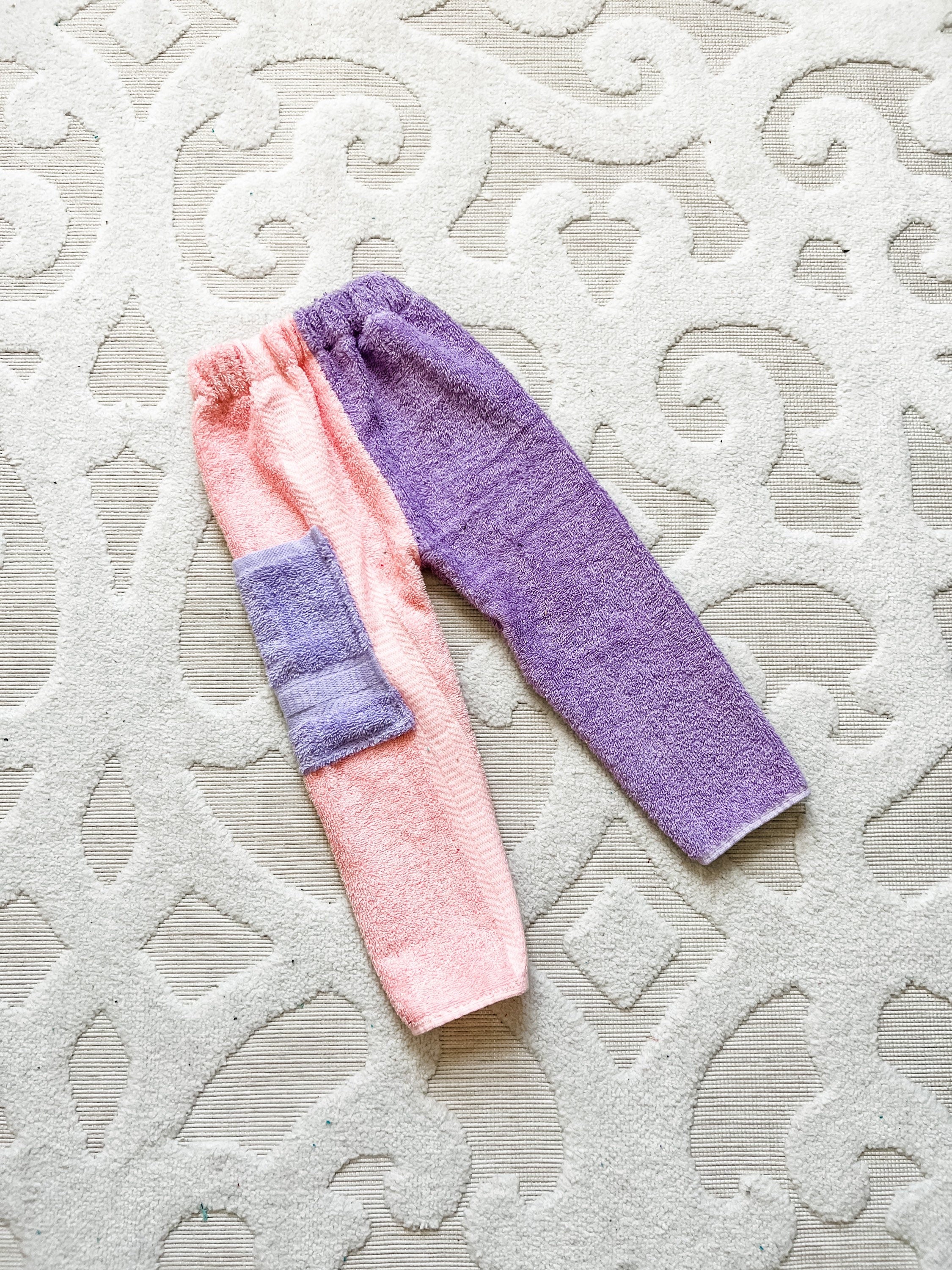 Just Pink and Purple Towel Pants