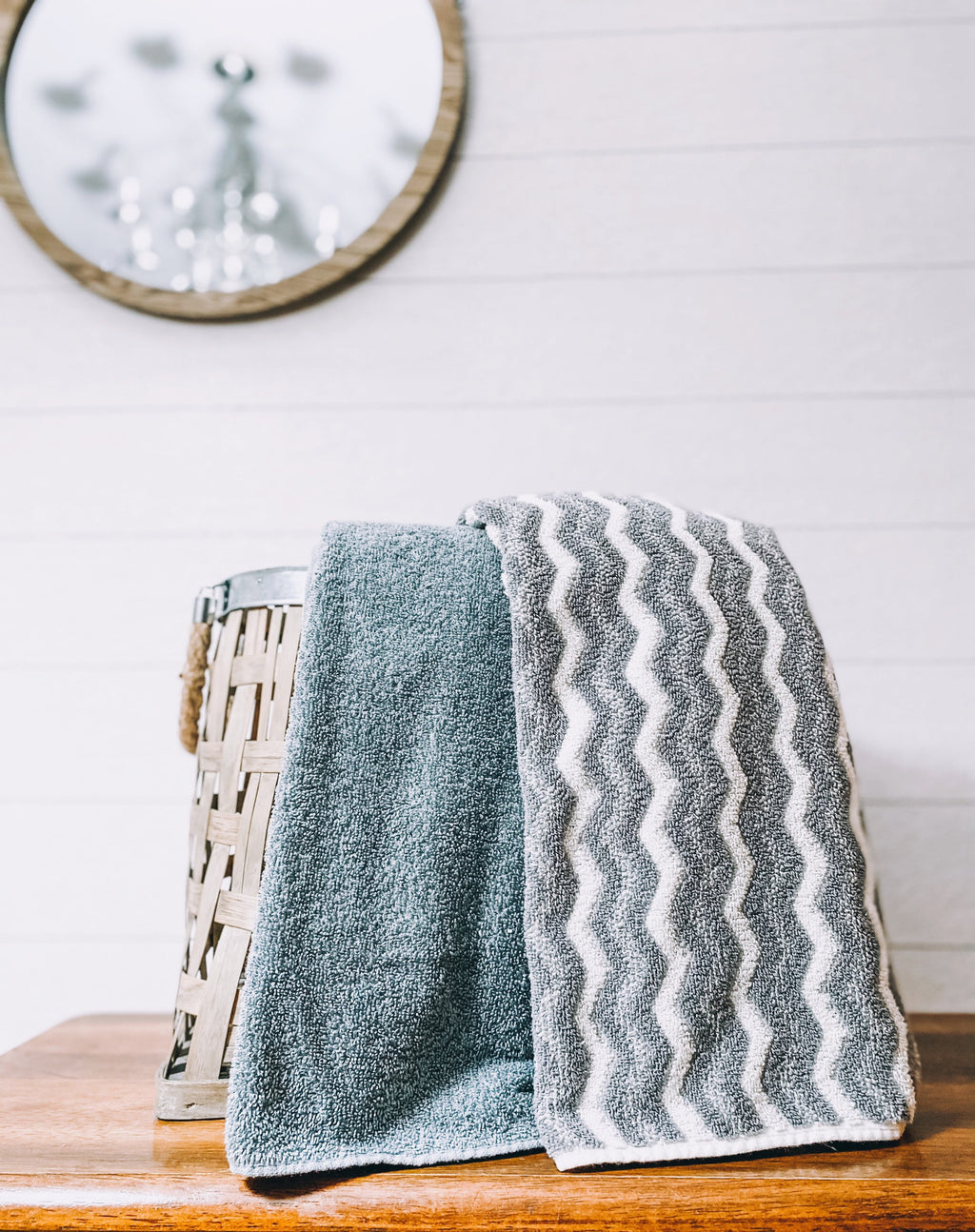 Grey Chevron Towel Pants