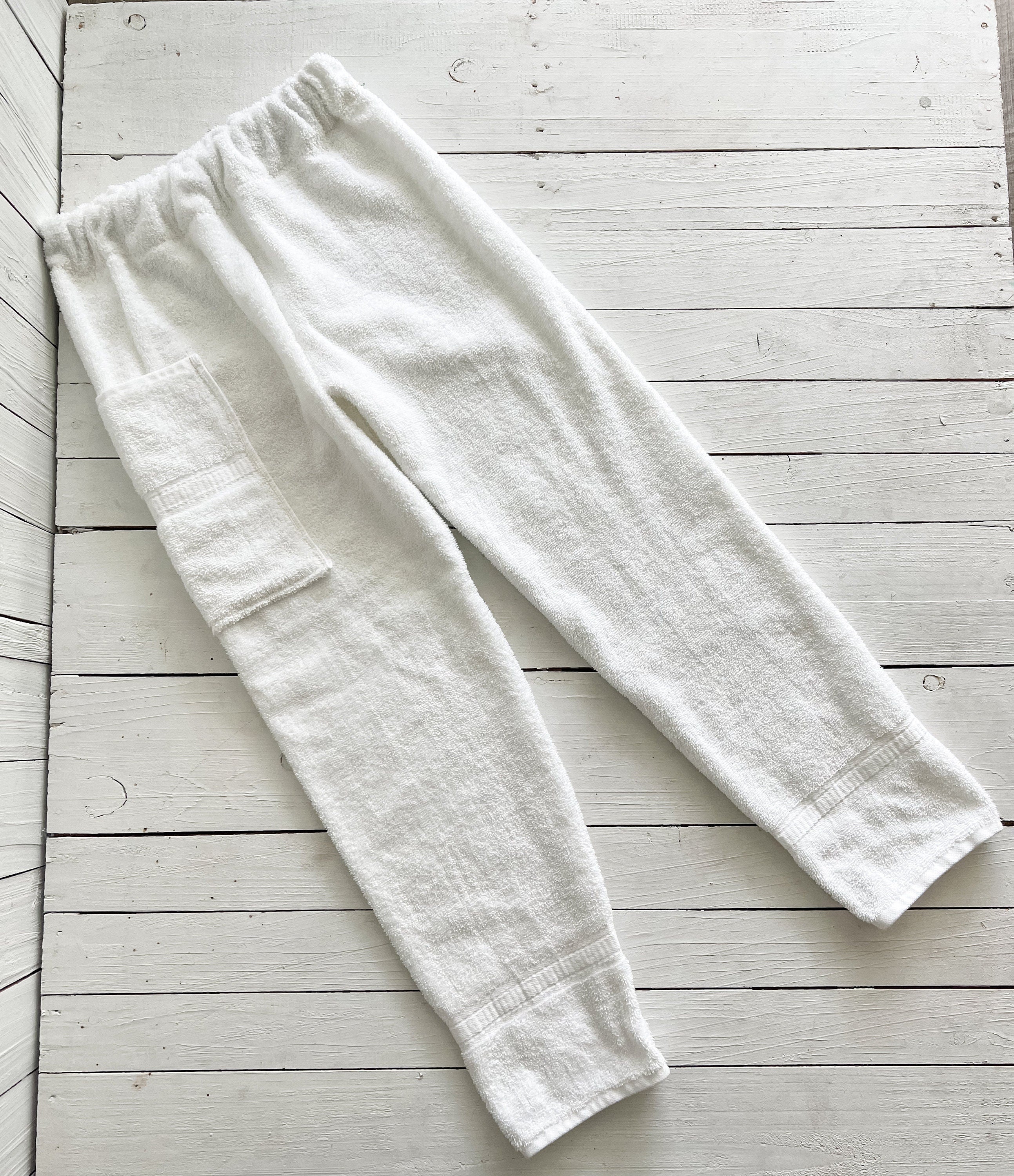 Just White Towel Pants