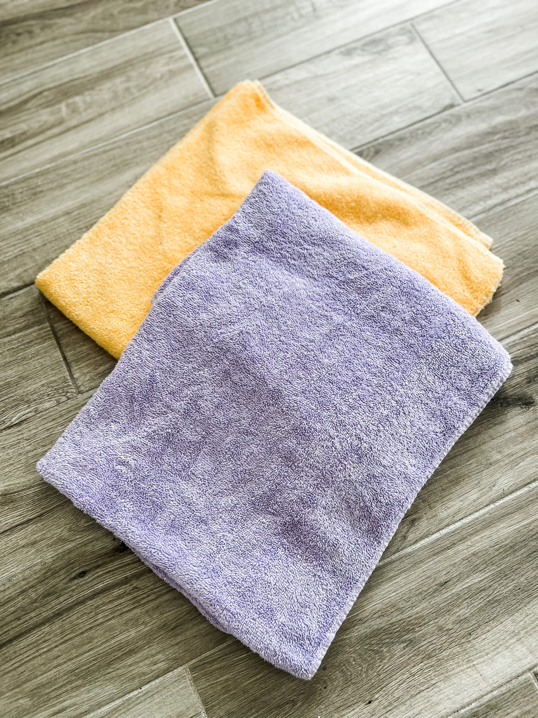 Just Yellow and Purple Towel Pants