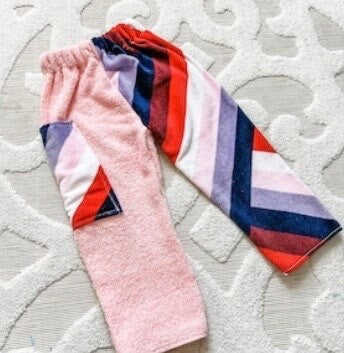 Chic Diamond Towel Pants