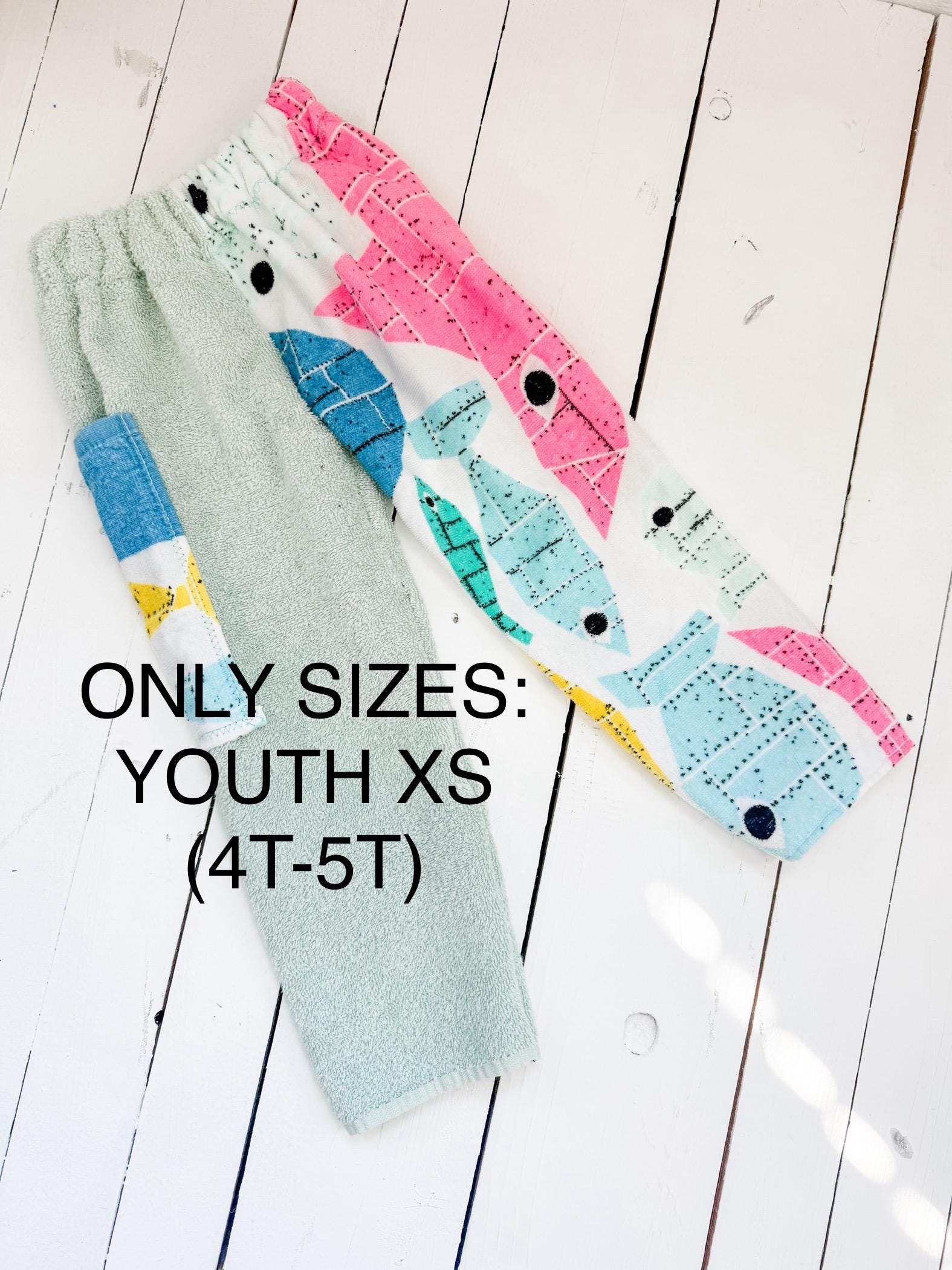 Simple Little Fish Towel Pants