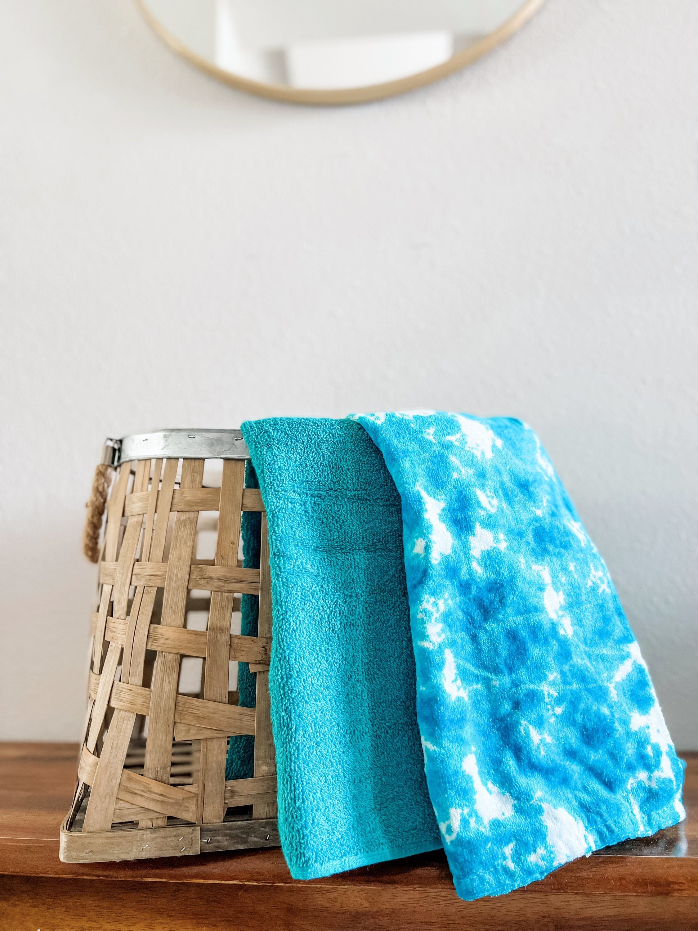 Teal TieDye Towel Pants