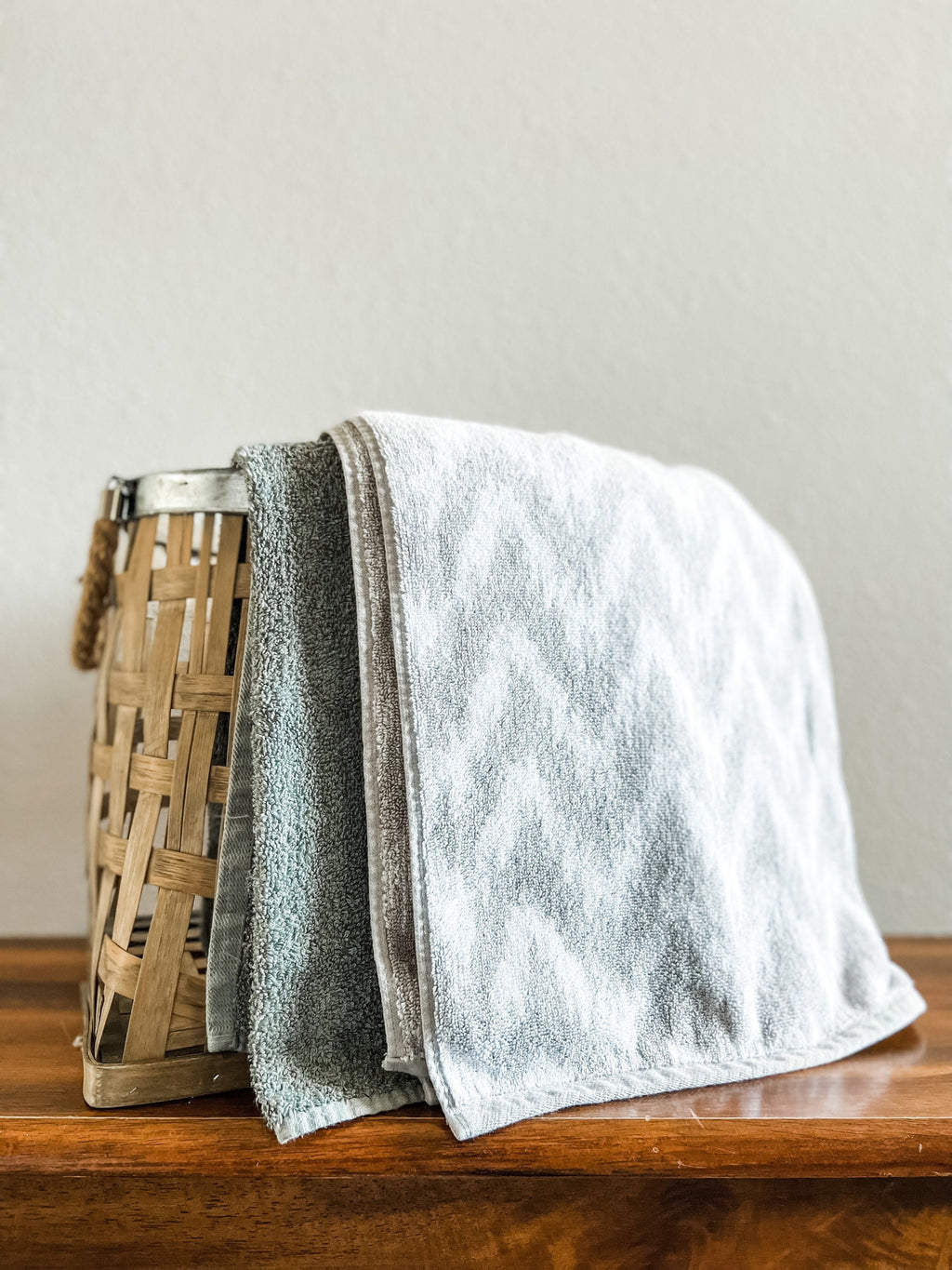 Grey Static Chevron Towel Pants