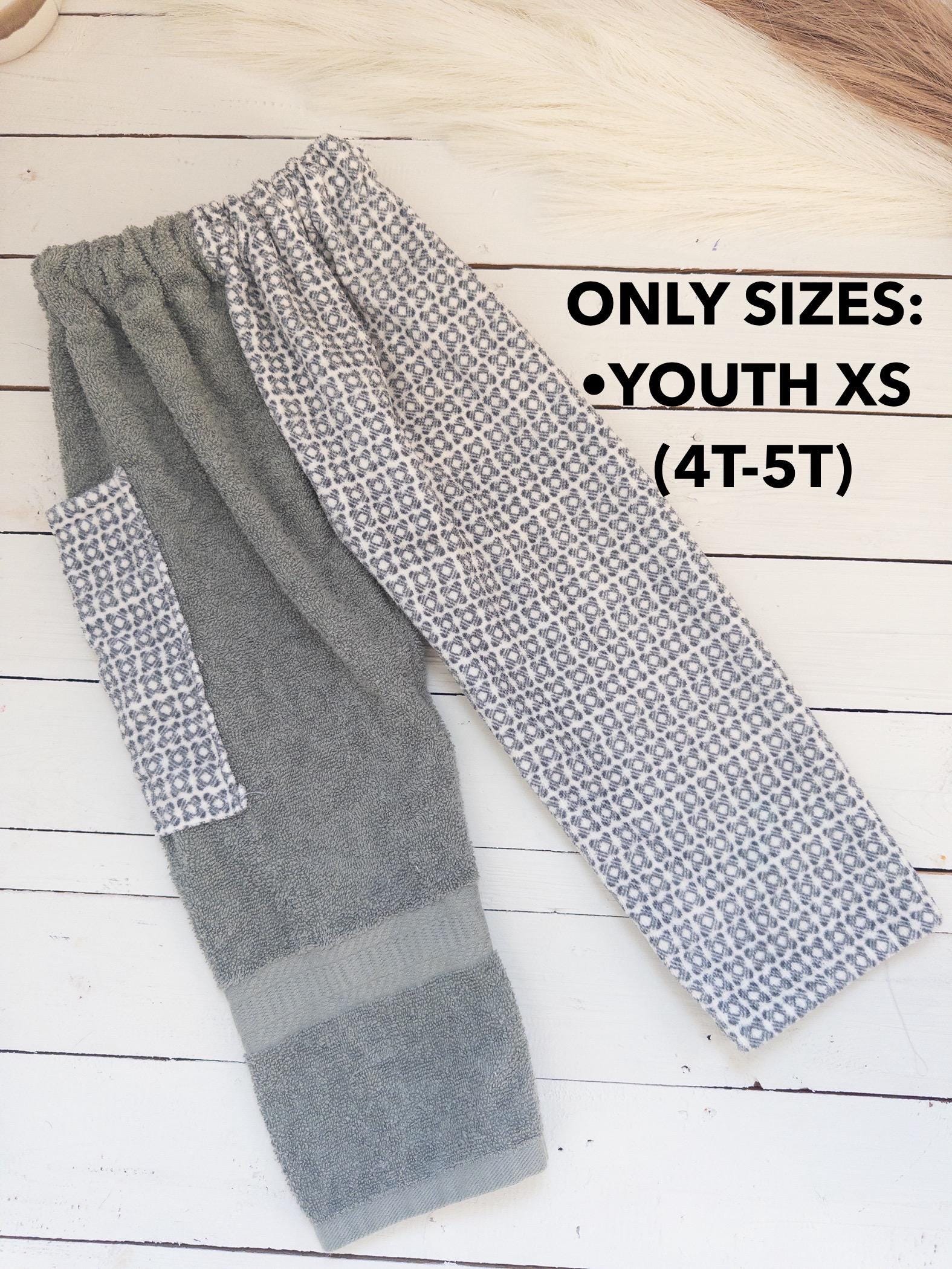 Grey Patterned Towel Pants