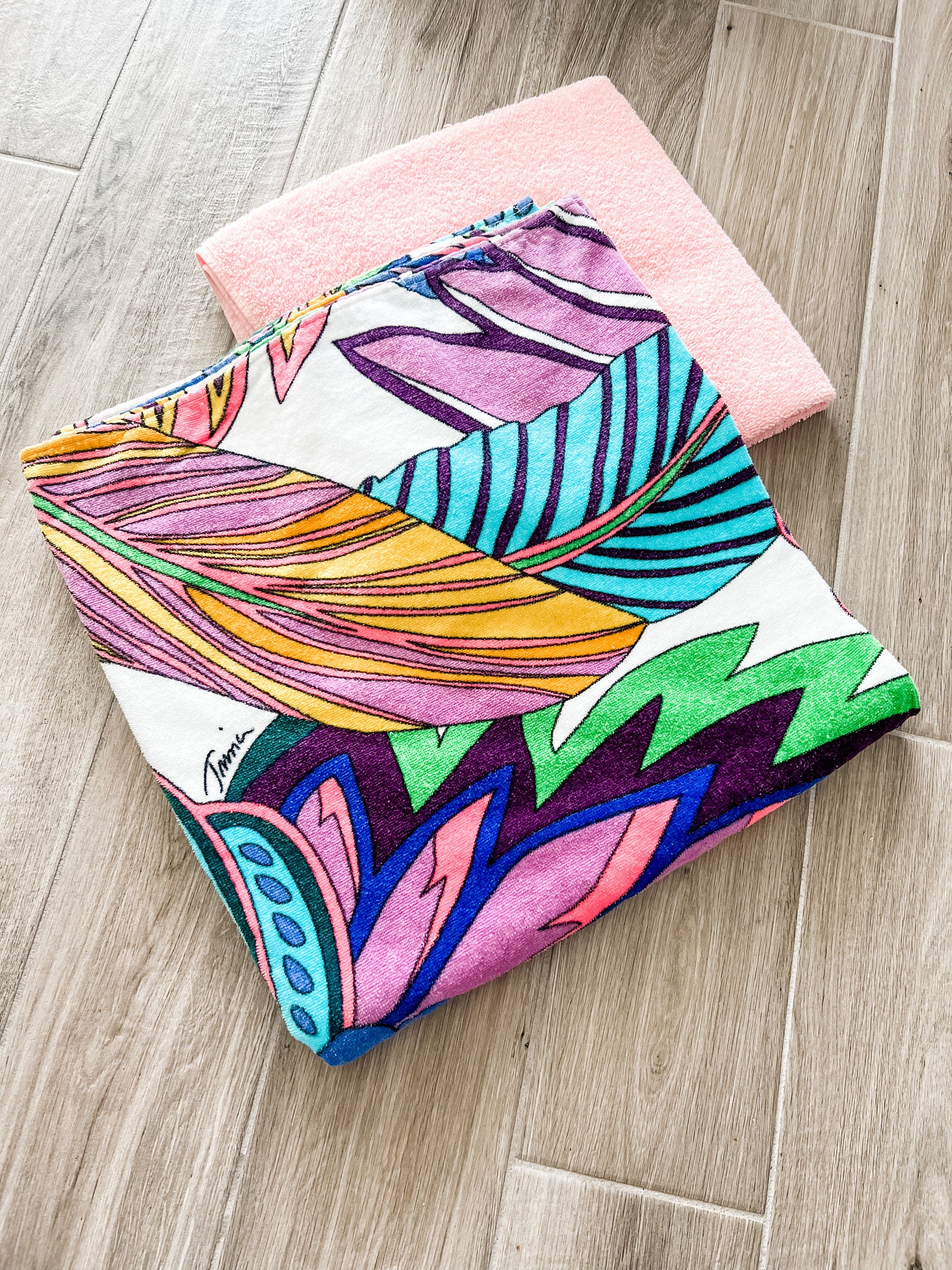 Colorful Flare Towel Pants