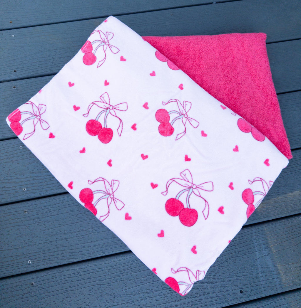 Cherry Bows Towel Pants