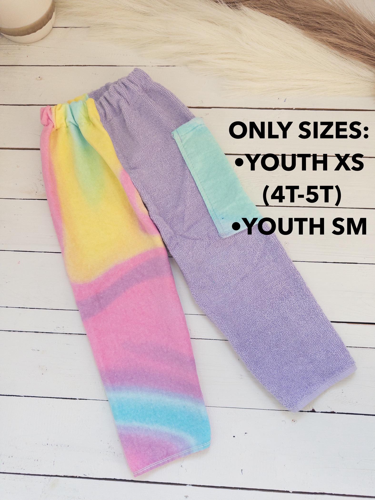 Wavy Rainbow Towel Pants